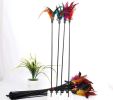 Cat Wand Stick Toy Color Vary Feather with Bell Teaser and Exerciser for Cat and Kitten