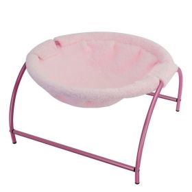 Pet Cat Nest Deep Sleep Summer Comfortable Cold Cat Hammock Hanging Basket Removable And Washable (Option: Pink Plush Style)