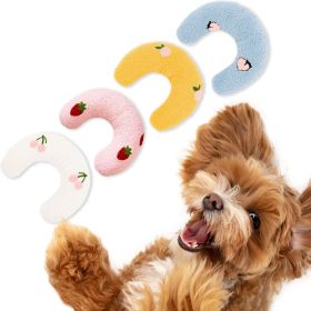 Cat Pillow, Small Pillow for Cat, Cat Blankets for Indoor, Pet Toy, Small Banana Donut Bed for Pets, Little Pillow for Cats No Heating Pad, Real Littl (Color: Blue + Yellow + Pink + White)