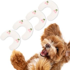 Cat Pillow, Small Pillow for Cat, Cat Blankets for Indoor, Pet Toy, Small Banana Donut Bed for Pets, Little Pillow for Cats No Heating Pad, Real Littl (Color: White × 4)