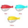 Fish Shape Built-in Small Bell Cat Pet Toothbrush Refillable Catnip Simulation Fish Teeth Cleaning 2 in 1 Chew Toys