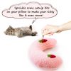 Cat Pillow, Small Pillow for Cat, Cat Blankets for Indoor, Pet Toy, Small Banana Donut Bed for Pets, Little Pillow for Cats No Heating Pad, Real Littl